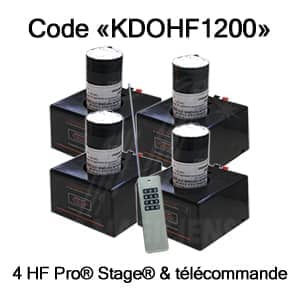 Code promo "KDOHF1200" - 4 systèmes de tir avec télécommande HF PRO® STAGE®